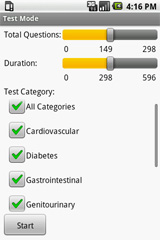 Sample View of Medical Surgical Exam Prep Test Mode