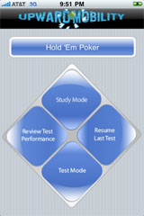 Sample View of NLHE Poker Trainer (No Limit) Mode