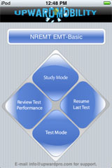 Sample View of NREMT Paramedic/EMT Exam Prep Mode